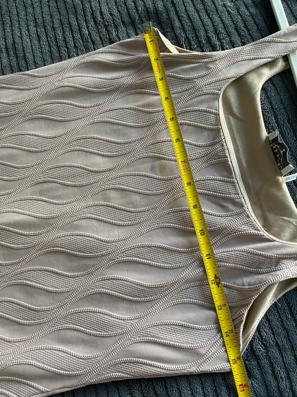 Texture Knit Square-Neck Midi Dress | Size Small - Picture 8 of 10